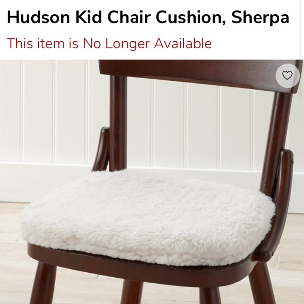 NWOT Pottery Barn Kids kid’s chair seat cushion